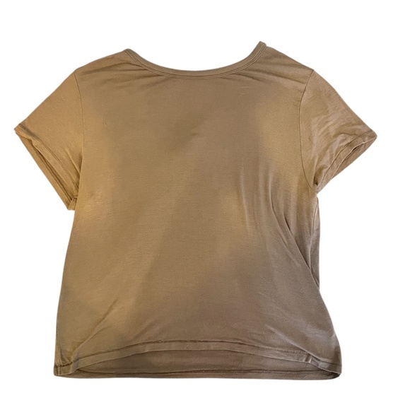 American Eagle Soft & Sexy Brown/Tan Basics Crew Neck T-Shirt | Size Small - Picture 3 of 8